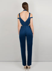 MADOLA-THE-LABEL - YASMIN JUMPSUIT. Attached cups and side and front cut-outs, V neckline. Designed in Australia