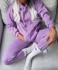 Lilac hoodie Australian fashion designer. fashion week in a hoodie. Misha world hoodie. casual stay home. til Tok trends. work from home outfit.