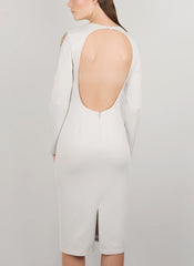 MADOLA-THE-LABEL. LIVIA DRESS. High slit and open back. Cinch waist. Fully lined. Designed in Australia